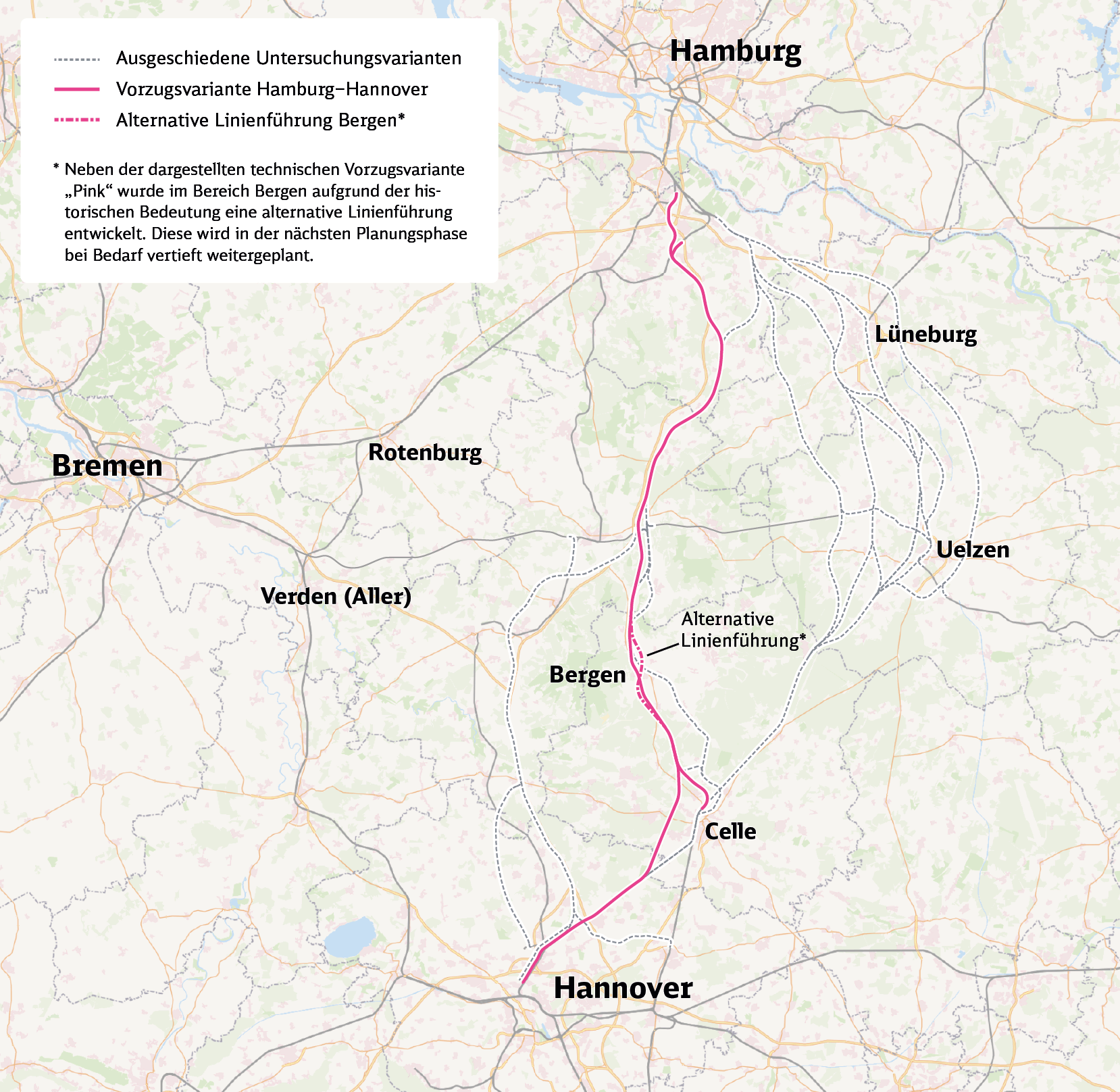 Karte zur Sensitivitätsbetrachtung zwischen Hannover und Hamburg als PDF öffnen